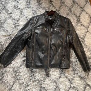 Andrew Marc Men's Black Leather Jacket